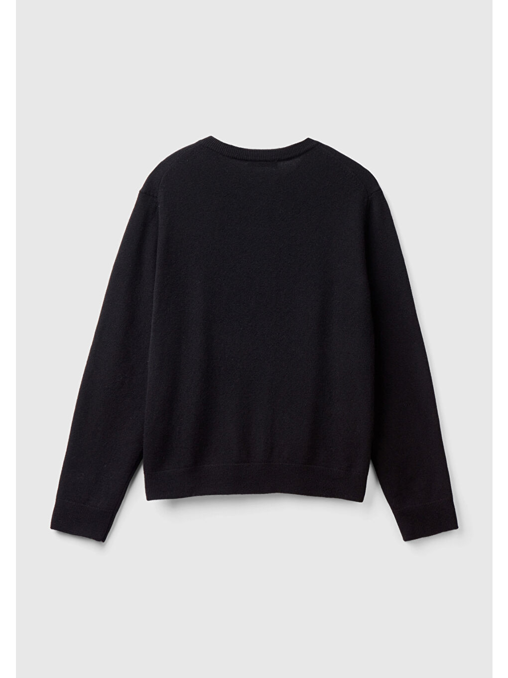 Kadın Siyah Kaşmir Karışımlı Hırka-3