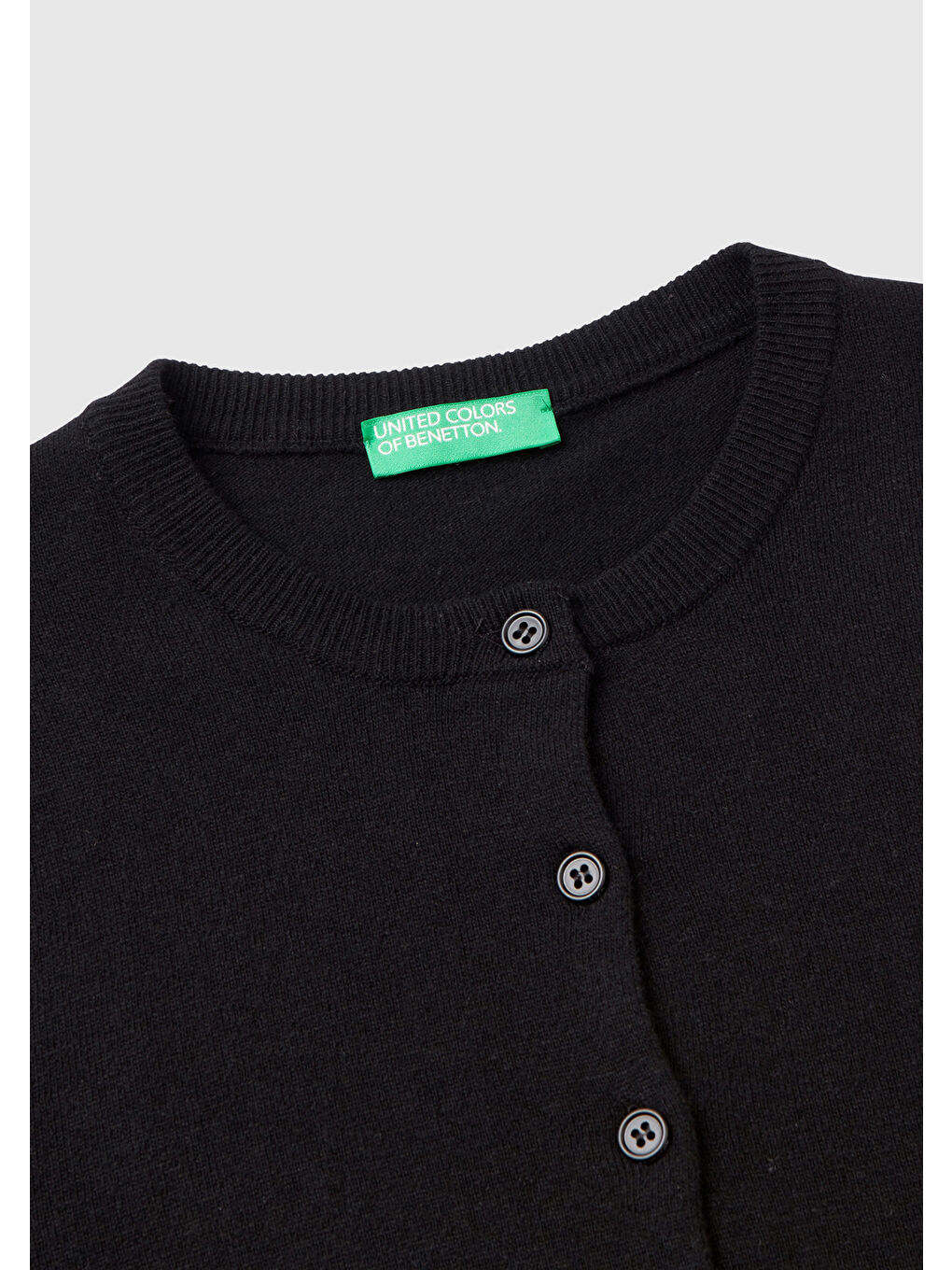 Kadın Siyah Kaşmir Karışımlı Hırka-5