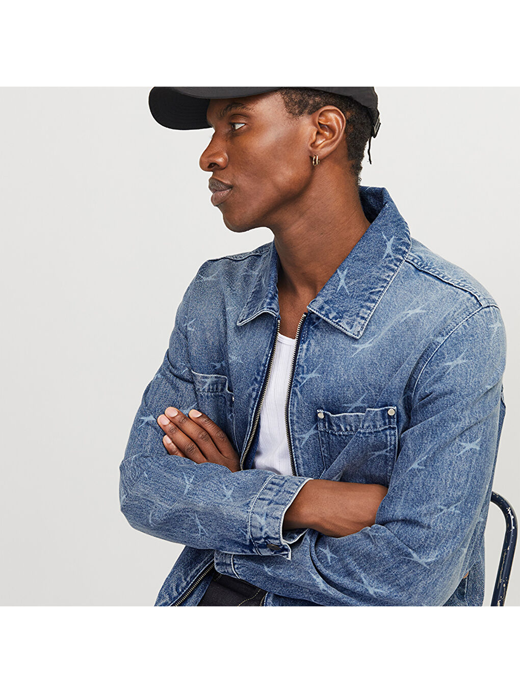 Concrete Erkek Mavi Klasik Yaka Ceket-1