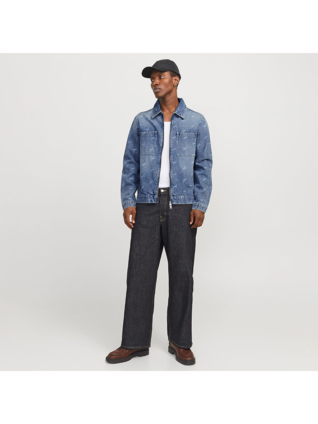 Concrete Erkek Mavi Klasik Yaka Ceket-2