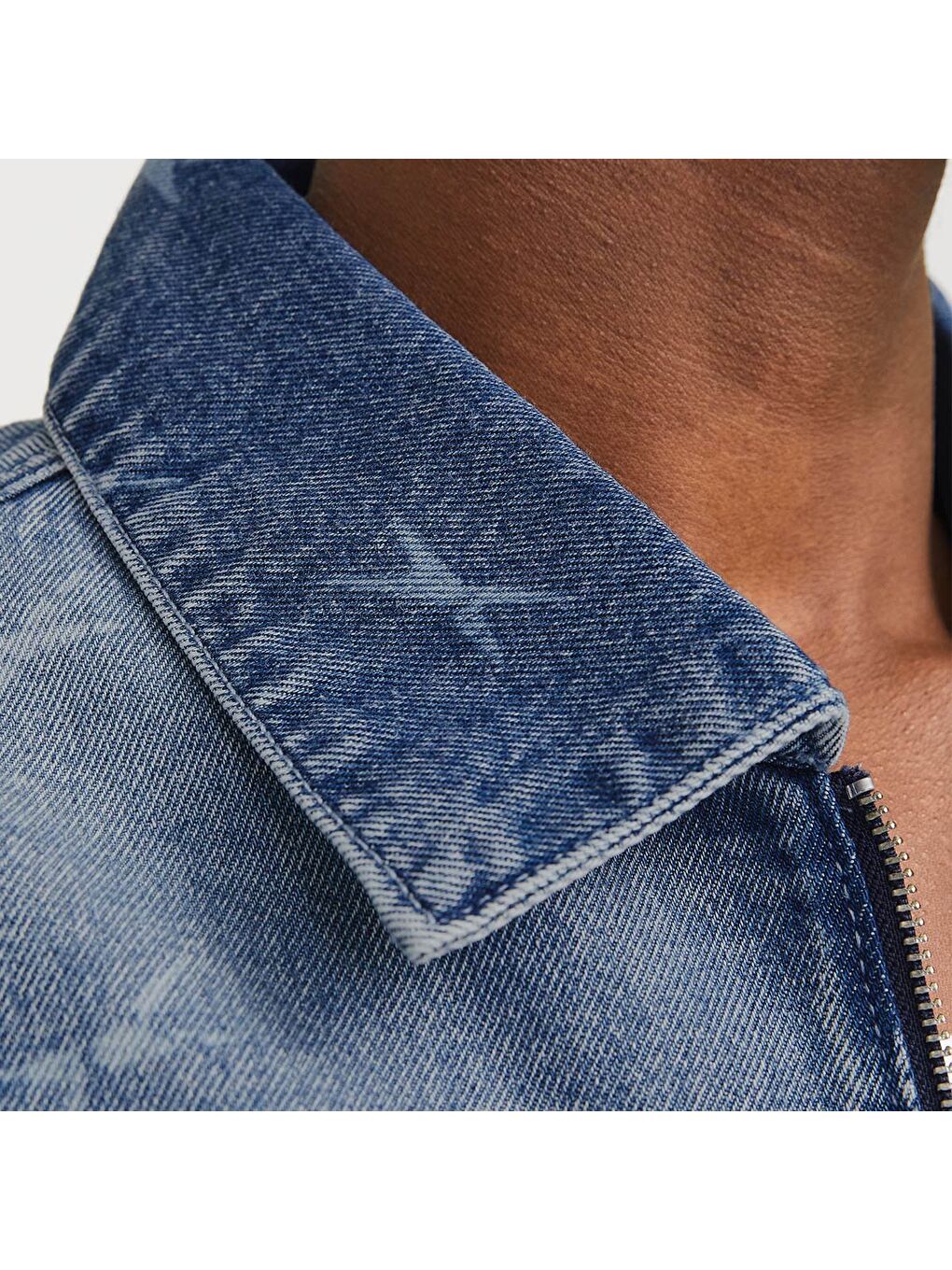 Concrete Erkek Mavi Klasik Yaka Ceket-3