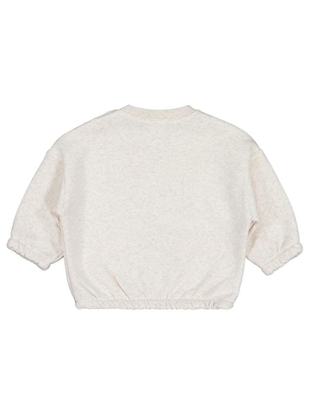 Baby Kalp Nakışlı Basic 6-18 Ay Sweatshirt - Bej 9-12 Ay-1