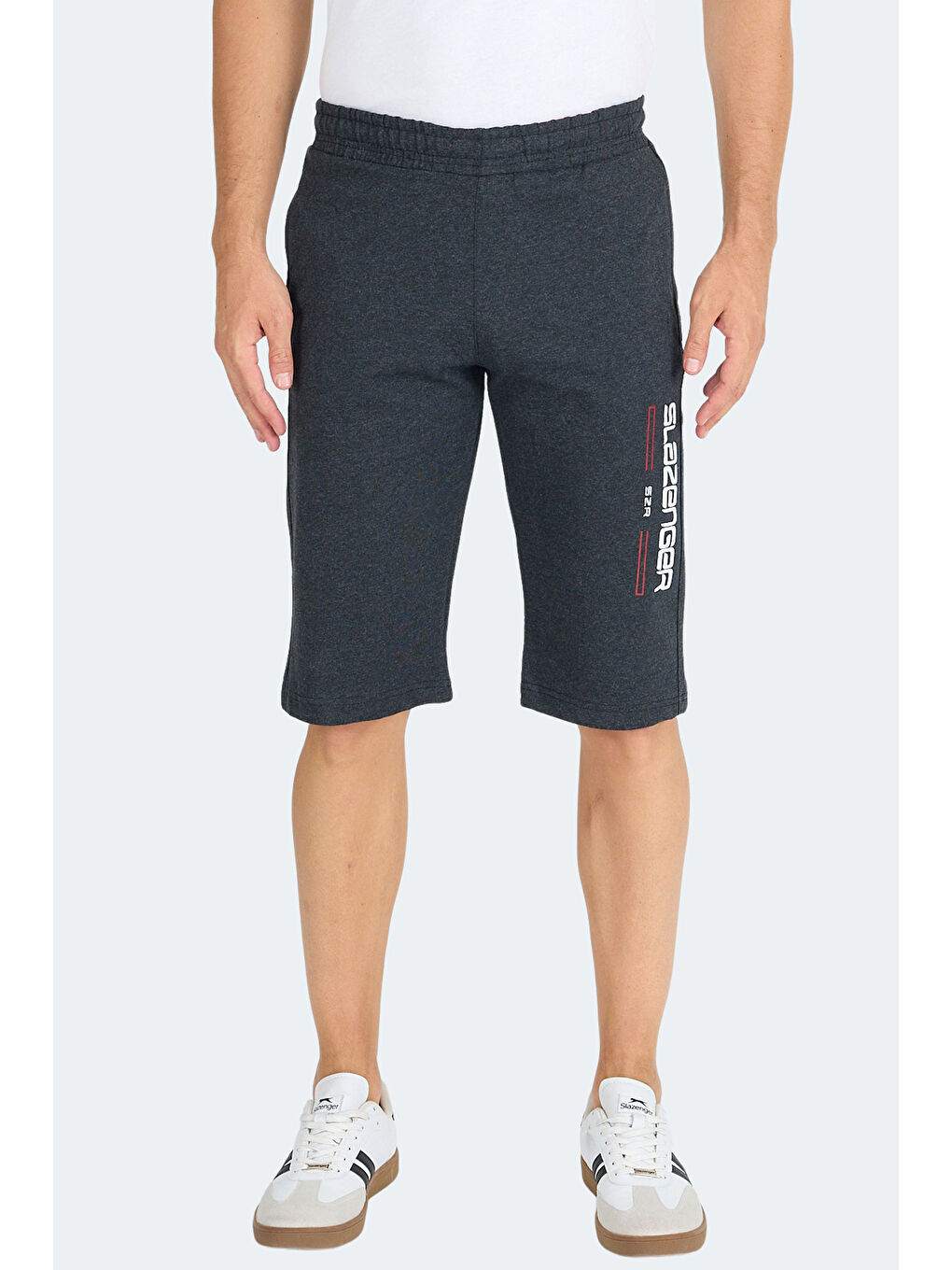 NEBO I Erkek Cepli Kapri Koyu Gri Şort-1