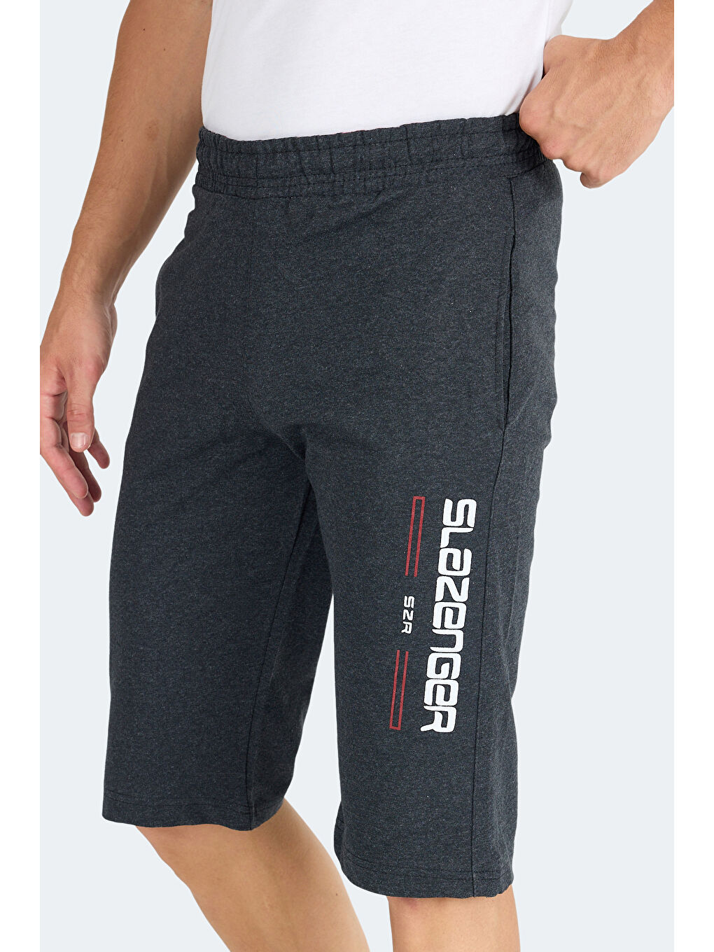 NEBO I Erkek Cepli Kapri Koyu Gri Şort-4