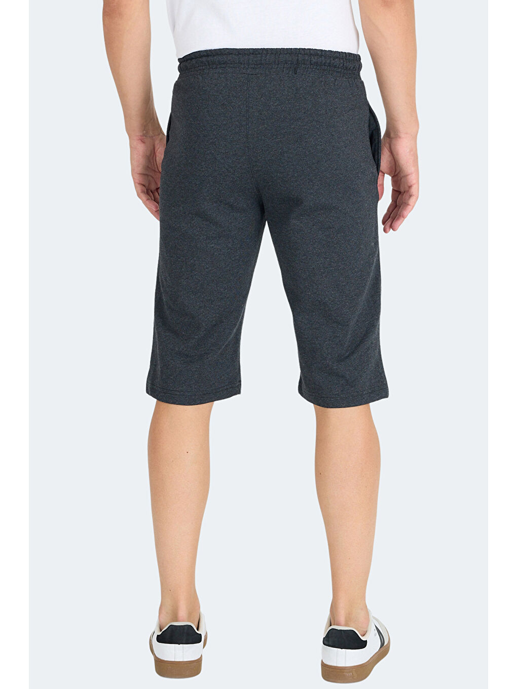 NEBO I Erkek Cepli Kapri Koyu Gri Şort-5