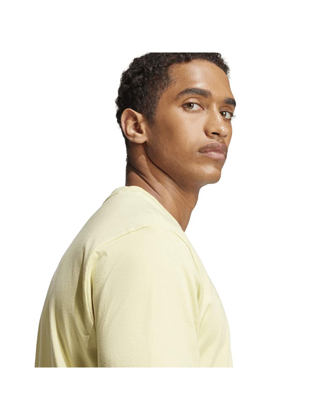 Linear Sj Erkek Sarı Yuvarlak Yaka Tişört-3