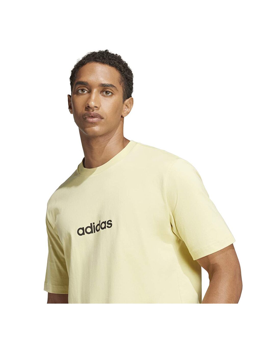 Linear Sj Erkek Sarı Yuvarlak Yaka Tişört-4