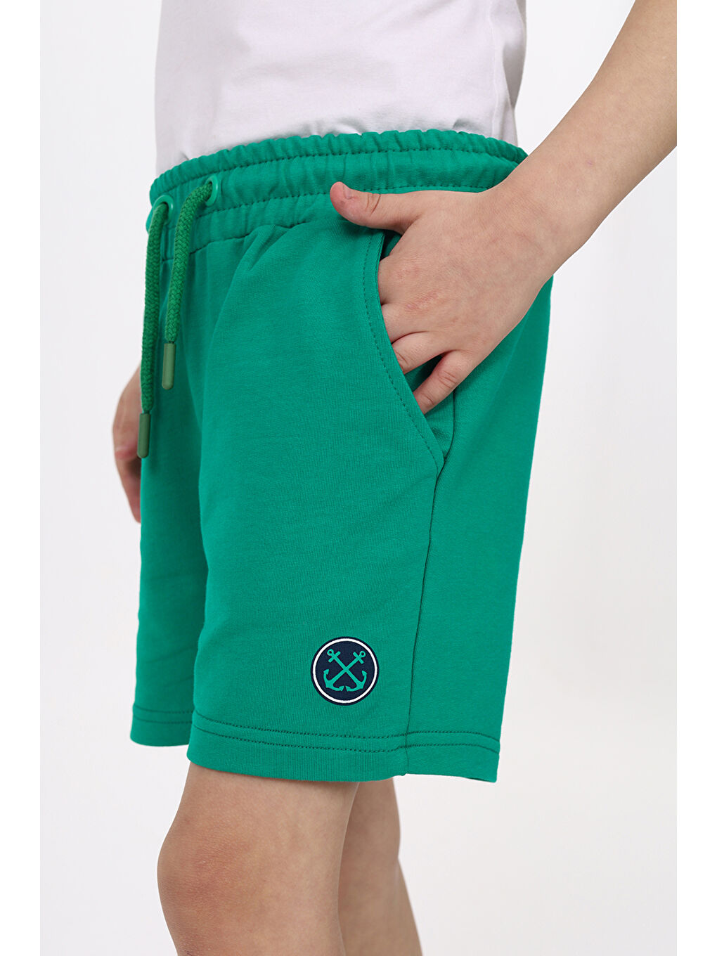 Yeşil Erkek Çocuk Baskılı Şort-2