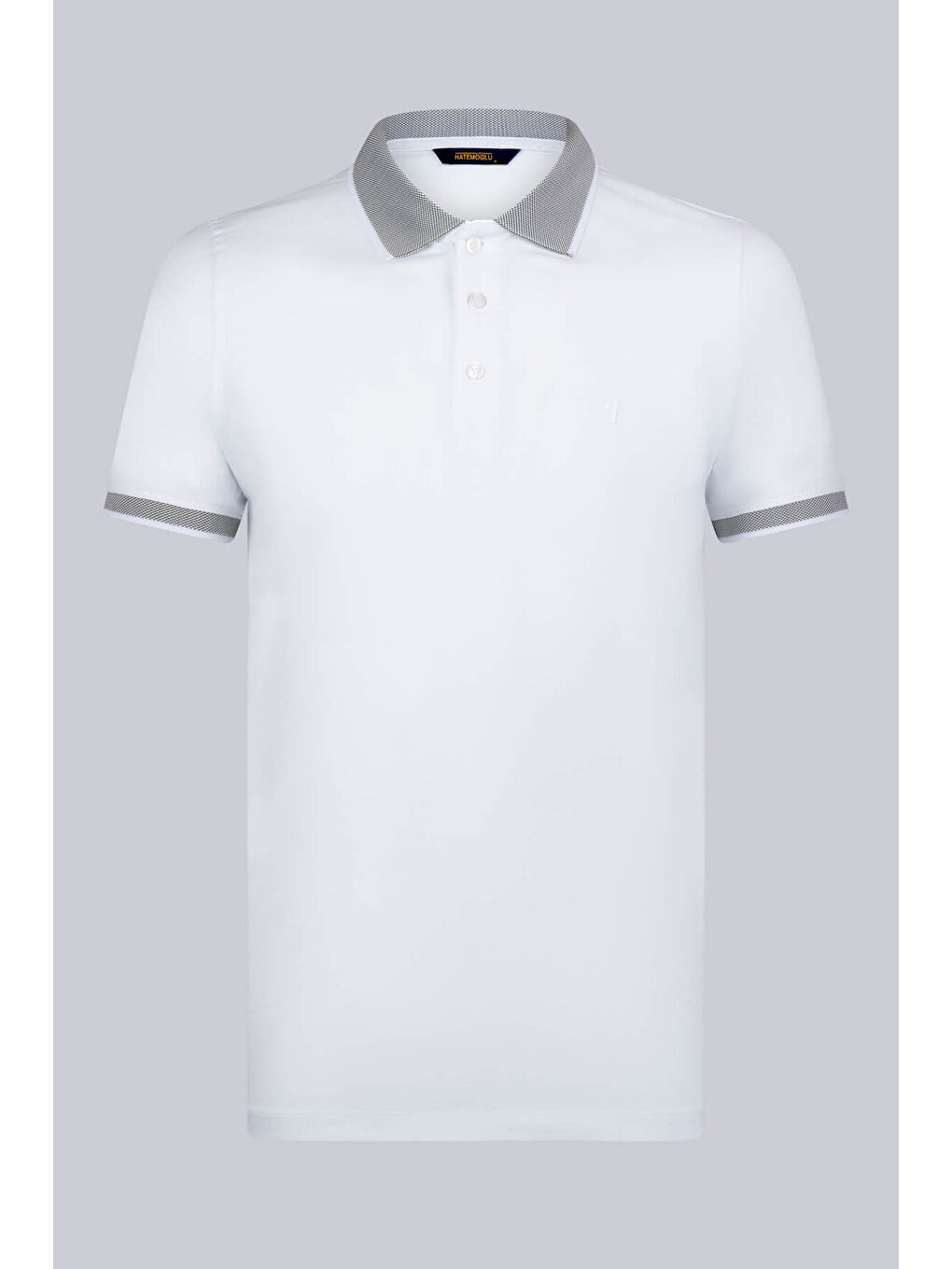 Beyaz Regular Fit 100% Pamuklu Polo Yaka Tişört-2