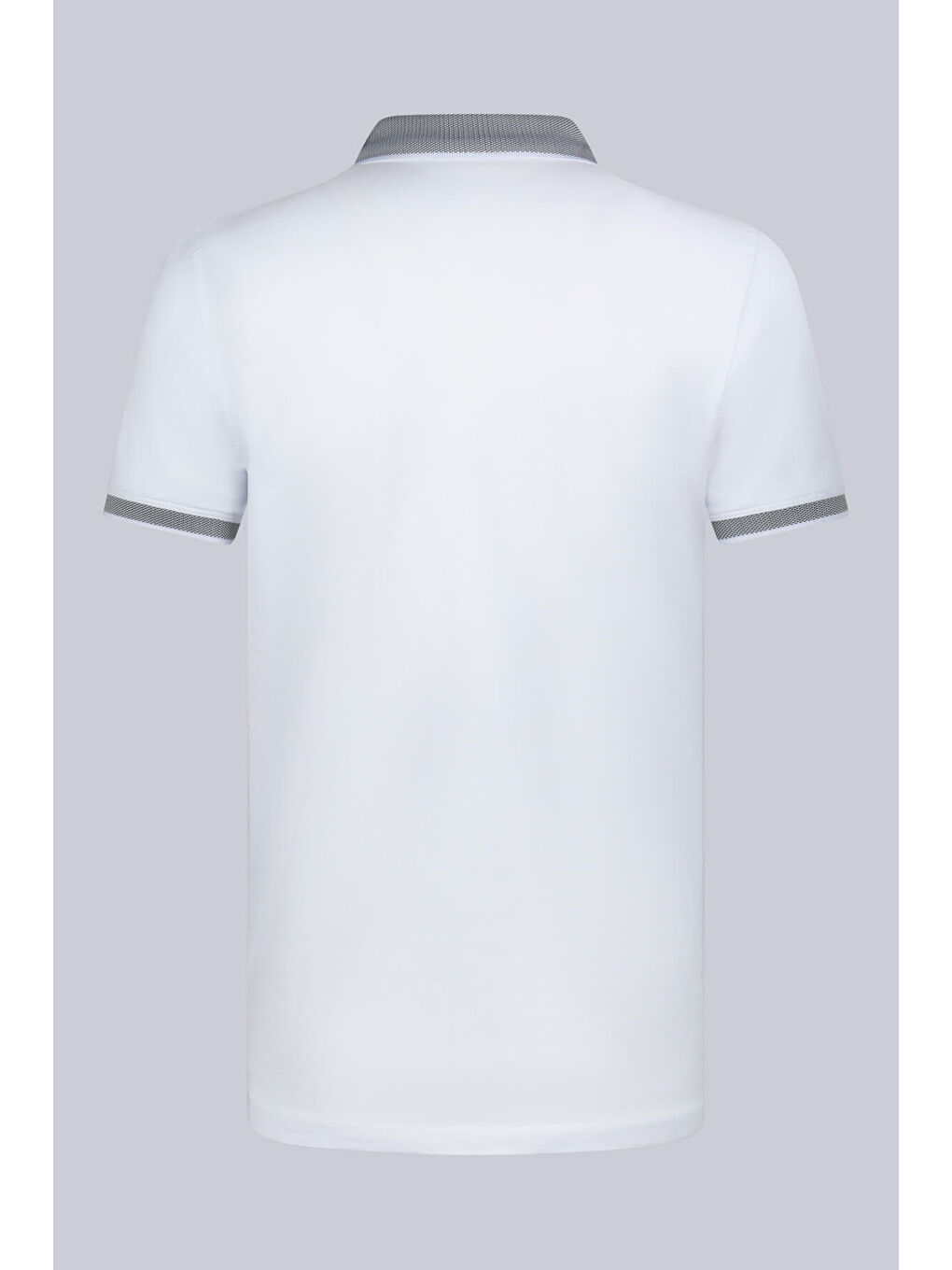 Beyaz Regular Fit 100% Pamuklu Polo Yaka Tişört-3