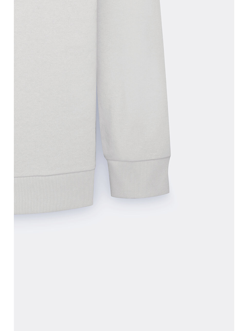 Erkek Ekru Oversize Fit Bol Kesim Harvard Lisanslı 3 İplik Pamuklu Bisiklet Yaka Sweatshirt-6