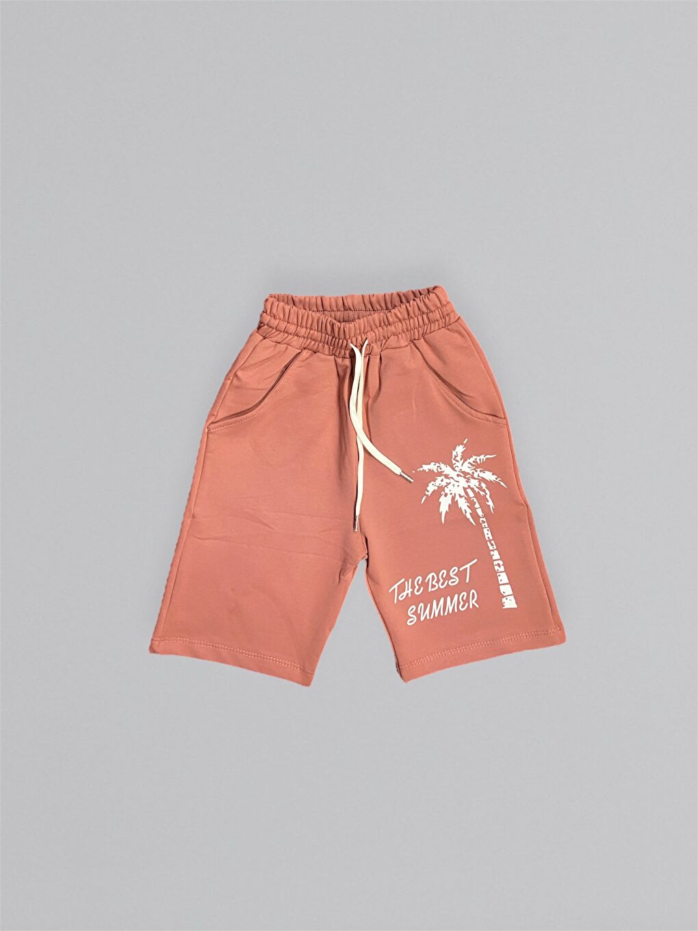 Turuncu Baskılı Erkek Çocuk Tişört Şortlu Takım M00715-6