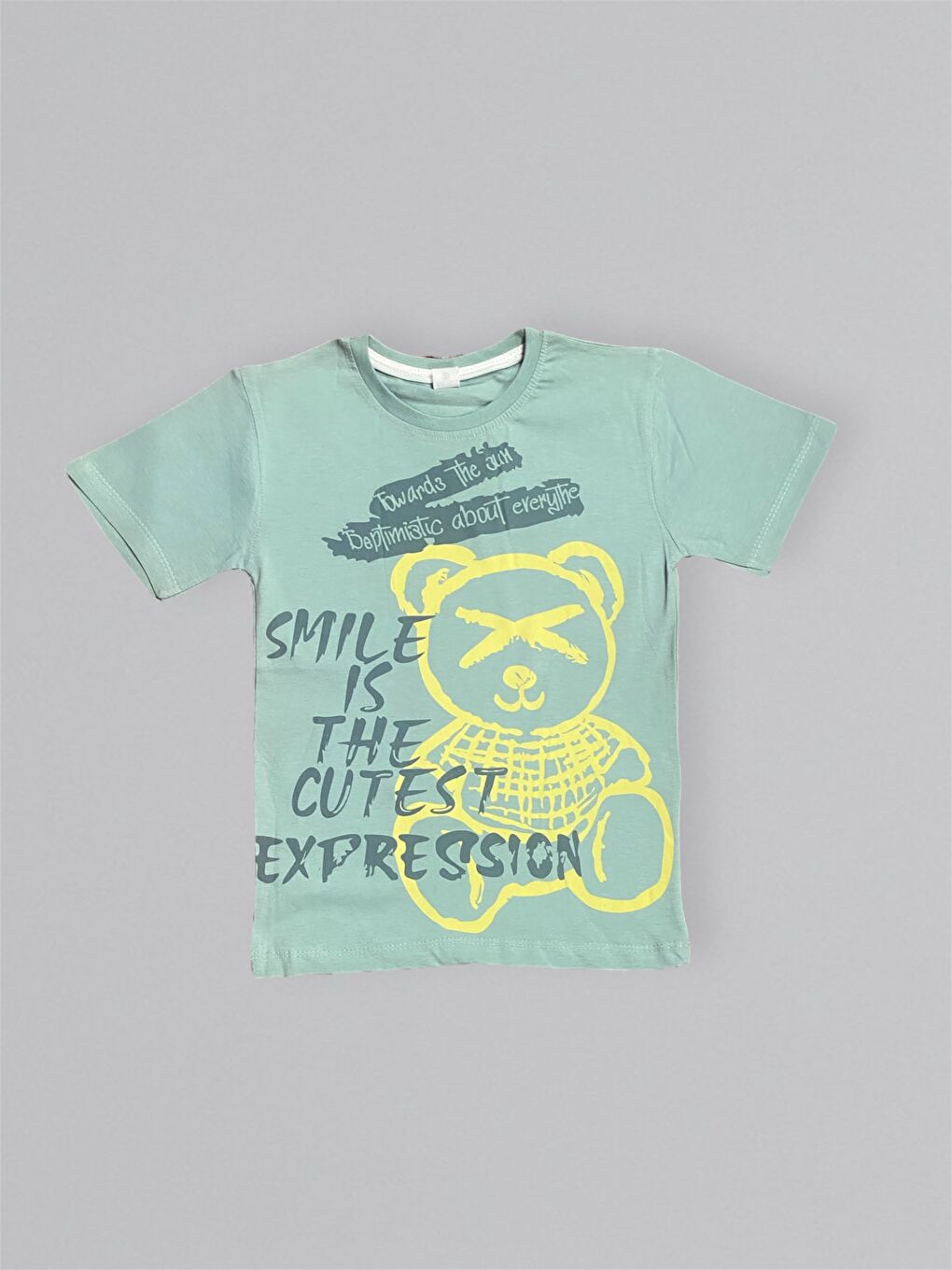 Yeşil Baskılı Erkek Çocuk Tişört Şortlu Takım M00715-5