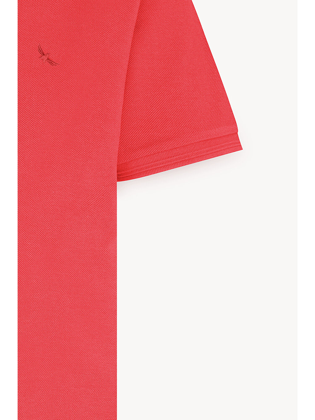 Erkek Kırmızı Slim Fit Dar Kesim Polo Yaka %100 Pamuk Kısa Kollu Tişört-7