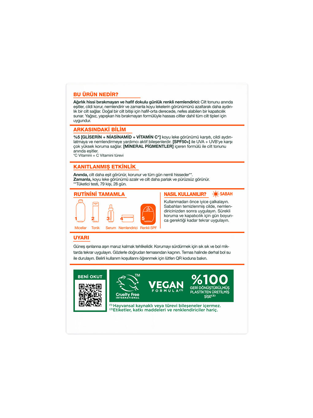 C Vitamini* 3 Etki 1 Arada Renkli Nemlendirici - Açık Ton-8