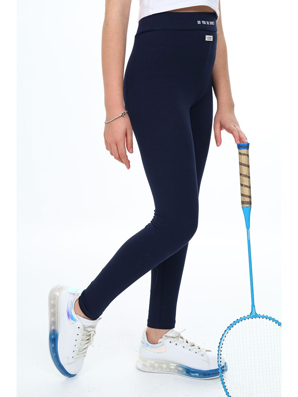 Lacivert Kız Çocuk Baskılı Tayt-2