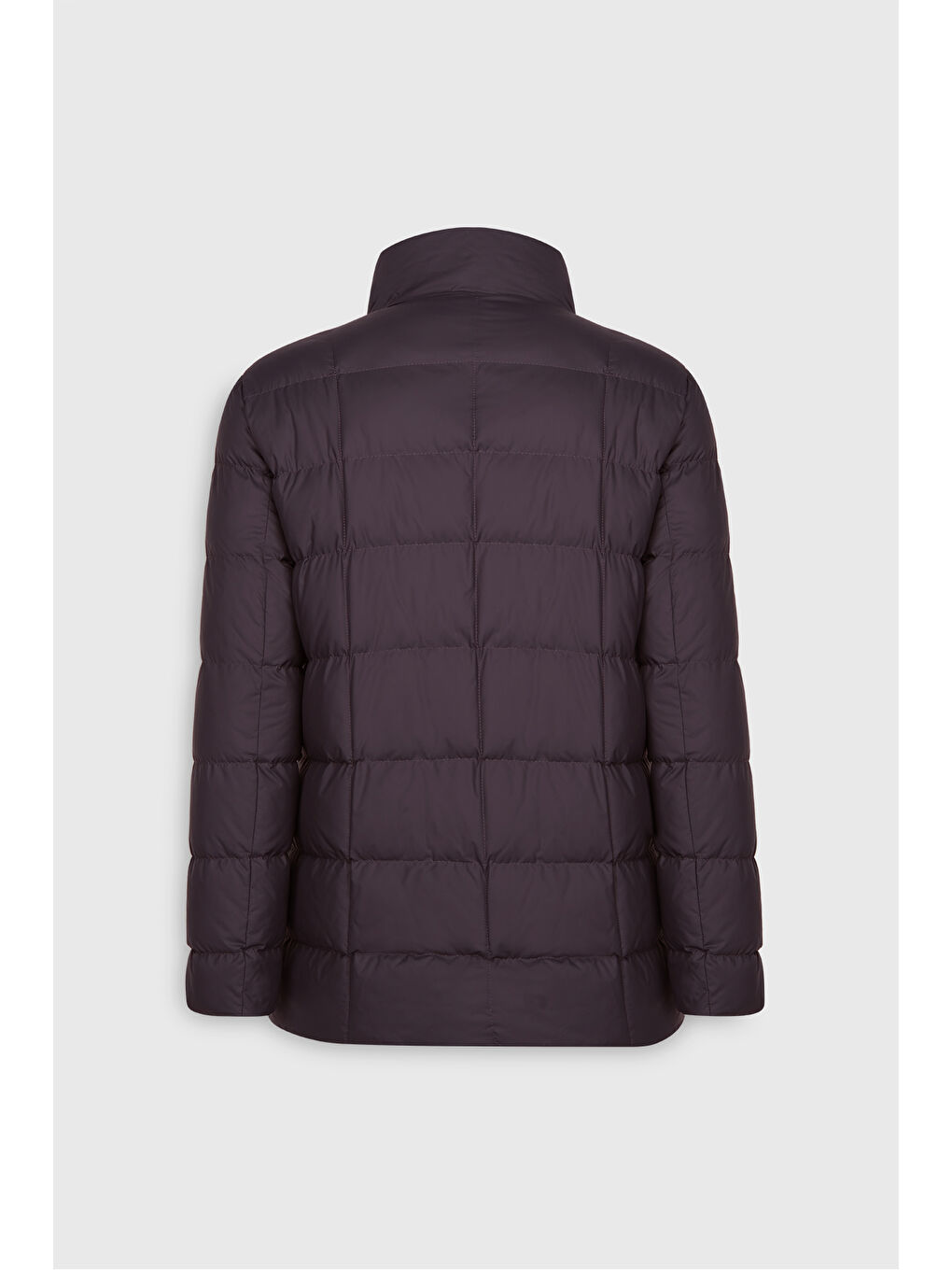 Erkek Bordo Standart Fit Normal Kesim Dik Yaka Yan Cepli Mont-9