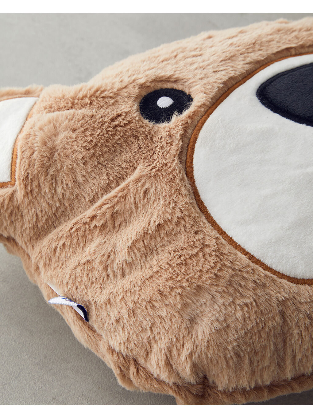 Kahverengi Happy Bear Bebe Dekoratif Kırlent 35x26 cm Kahve-1