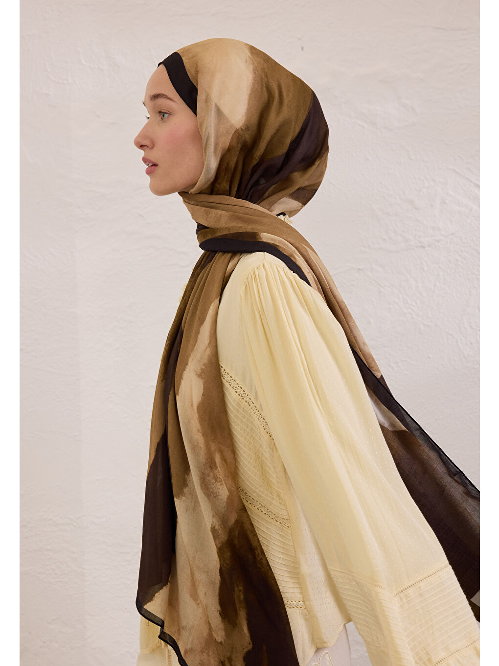 Color Waves Desen Rami Şal Haki-2