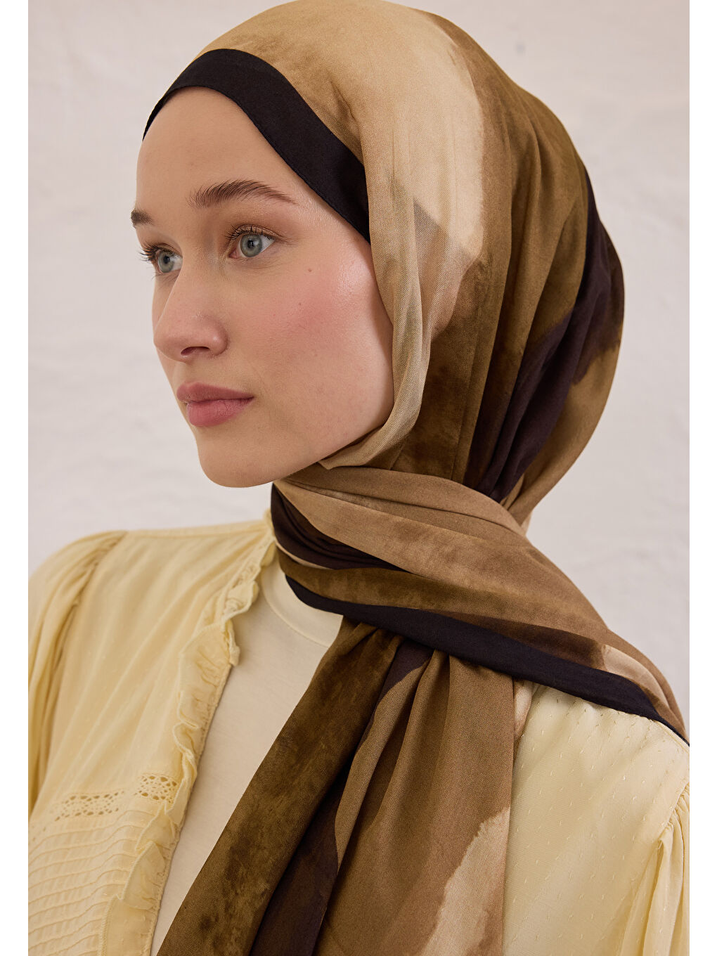 Color Waves Desen Rami Şal Haki-3