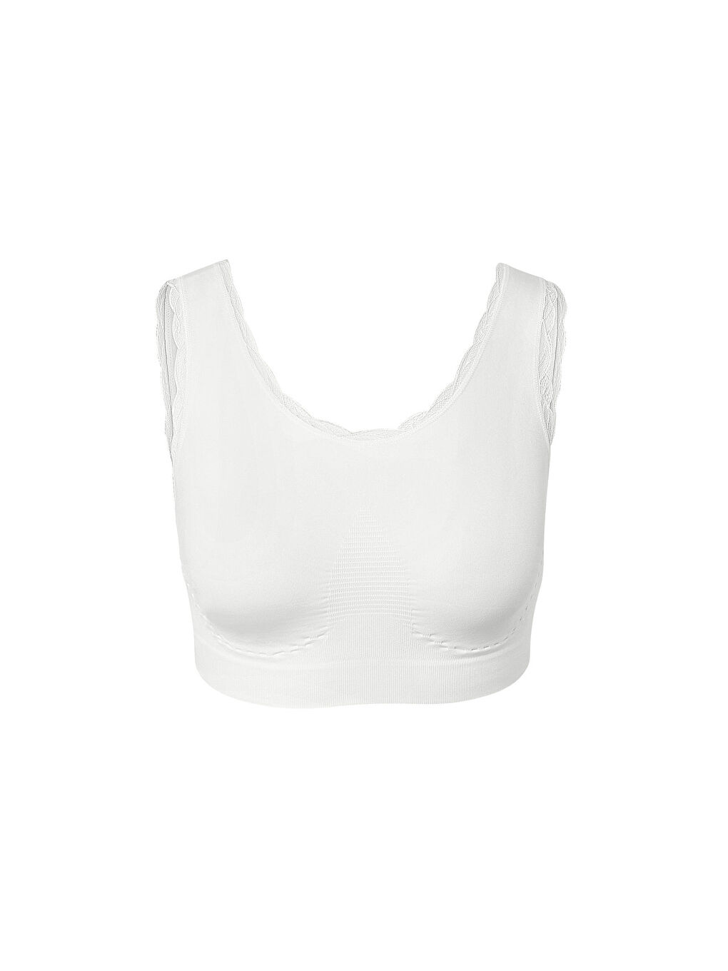 Kadın Büstiyer, Dikişsiz, Beyaz