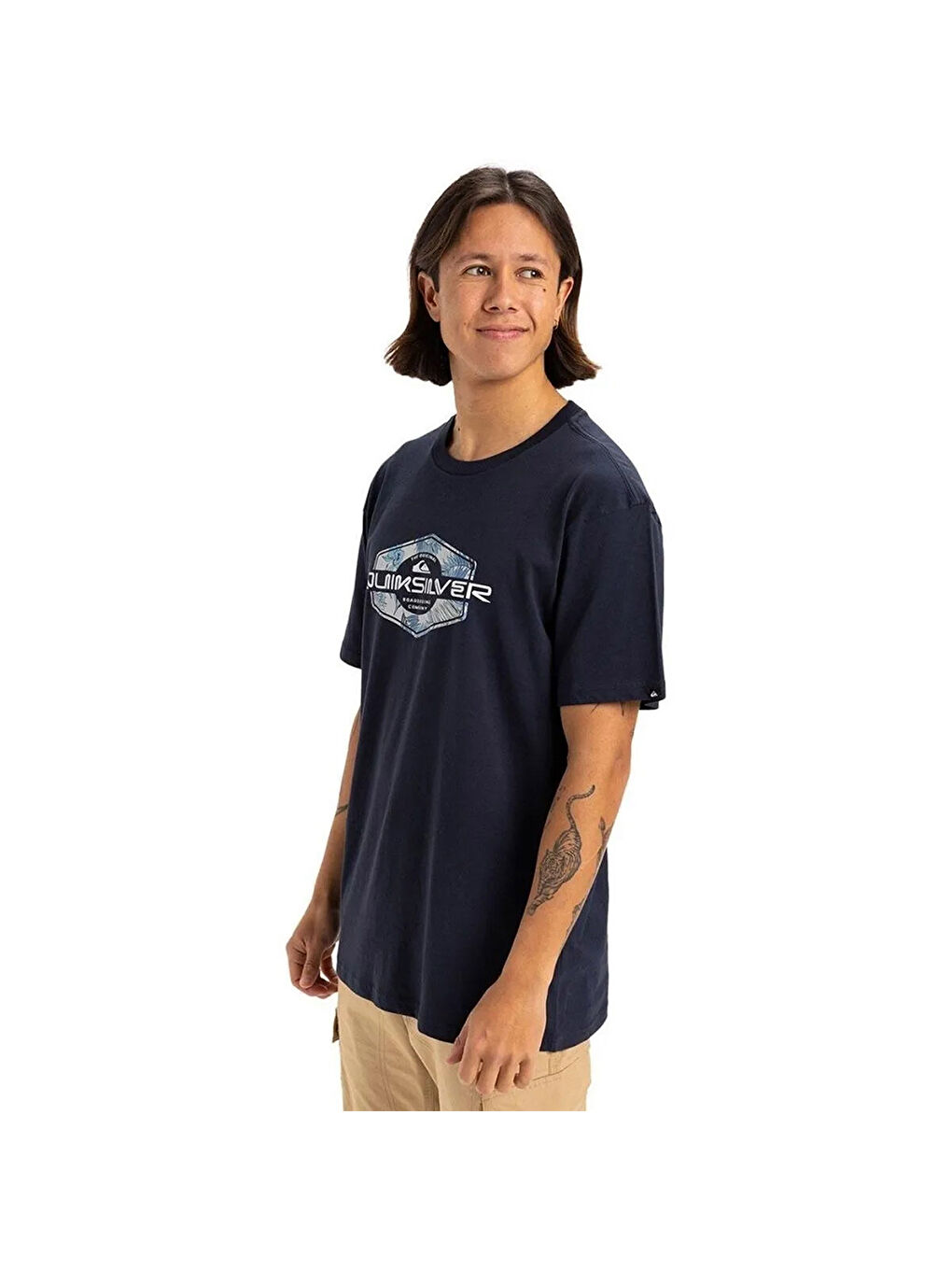 Locked Up Erkek Lacivert Yuvarlak Yaka Spor Tişört