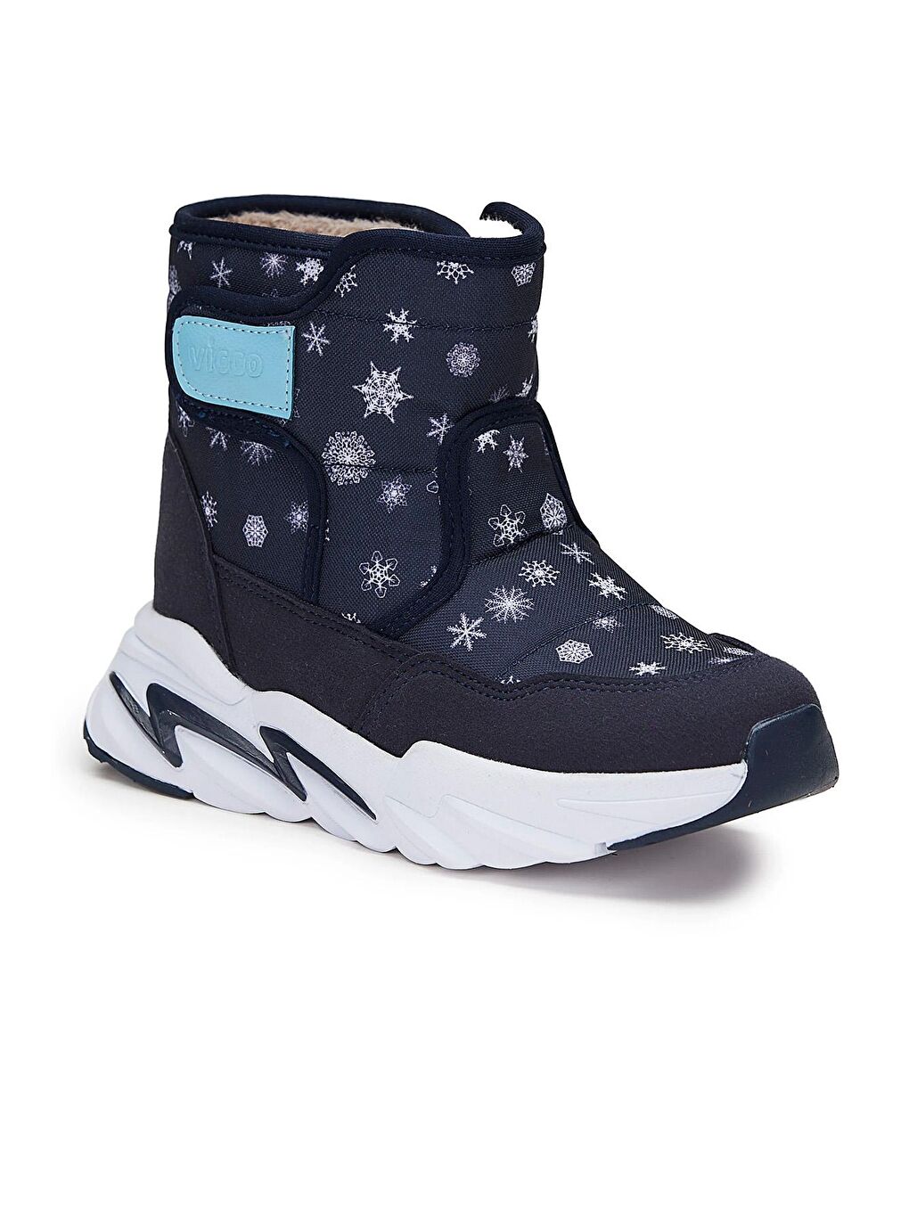 Lacivert Monny 941.22K.235 Cırtlı Erkek Çocuk Kar Botu-1