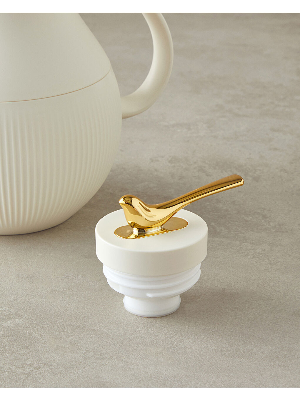 Good Mood Sparrow Cam Plastik Termos 0,95 L Bej-2