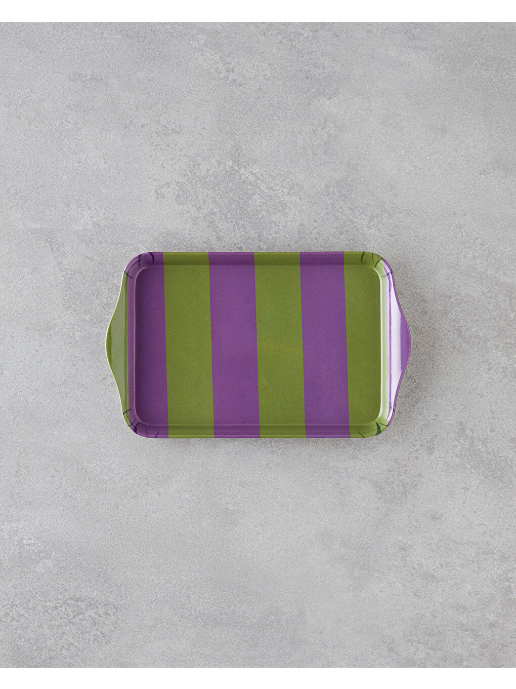 Boldband Melamin Tepsi 23x14 cm Yeşil-mor