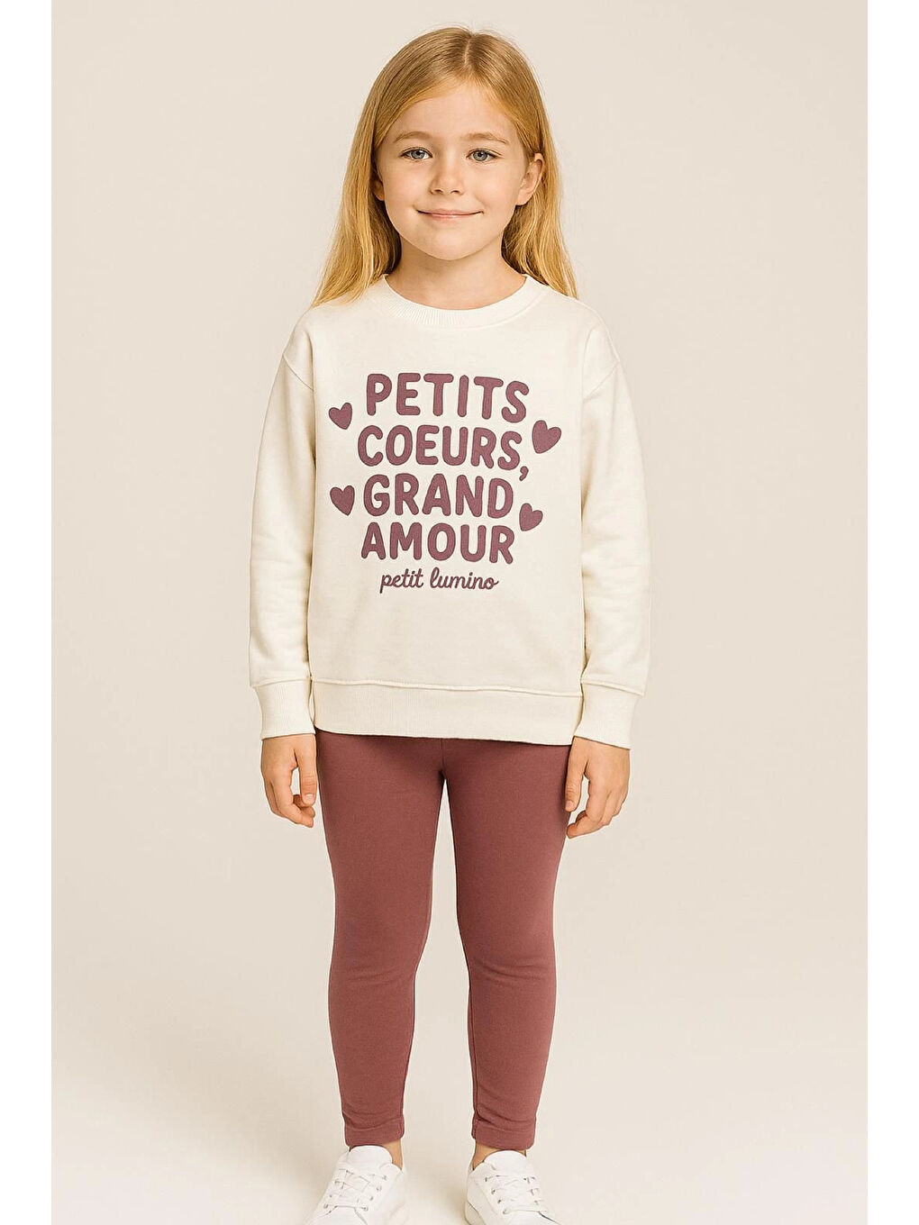 Mor Petits Baskılı Kız Çocuk Takım 20453-1