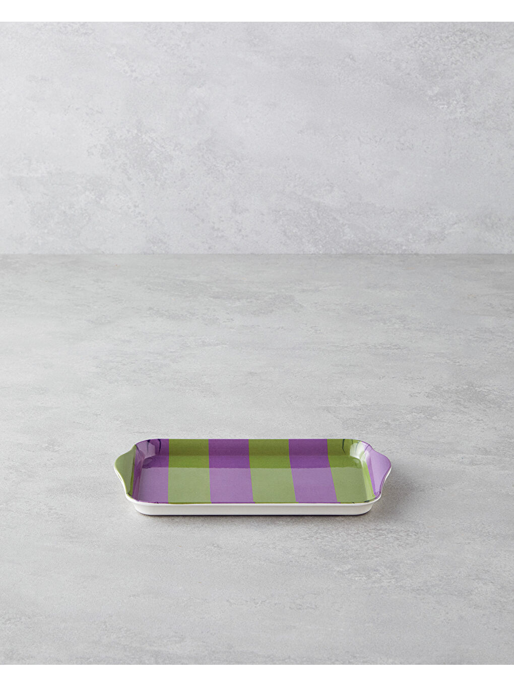 Boldband Melamin Tepsi 23x14 cm Yeşil-mor-1