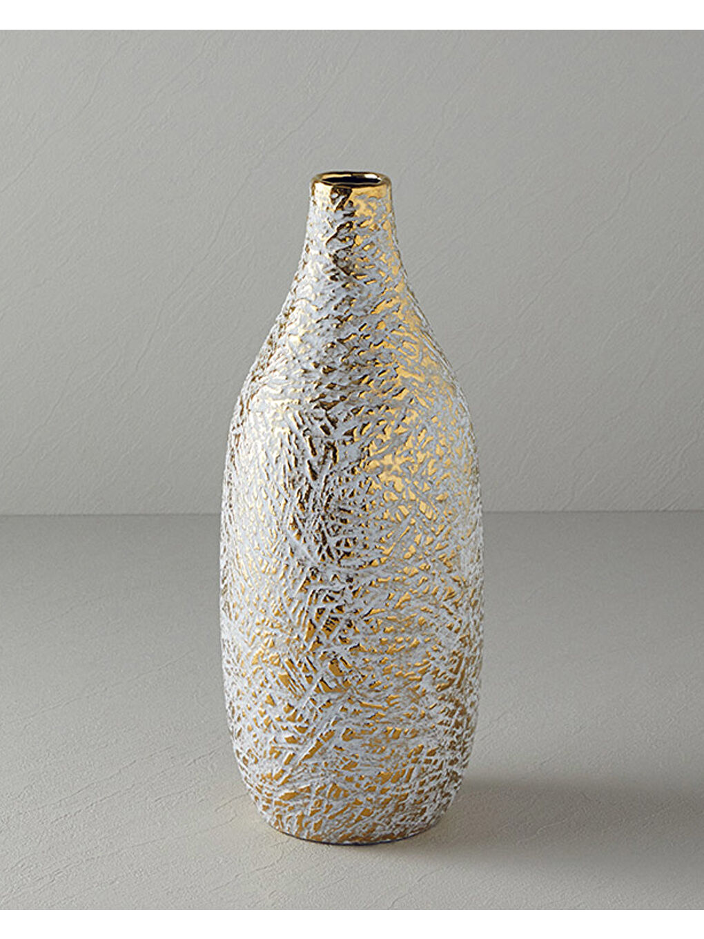 Sarı Pavia Stoneware Vazo Gold-1