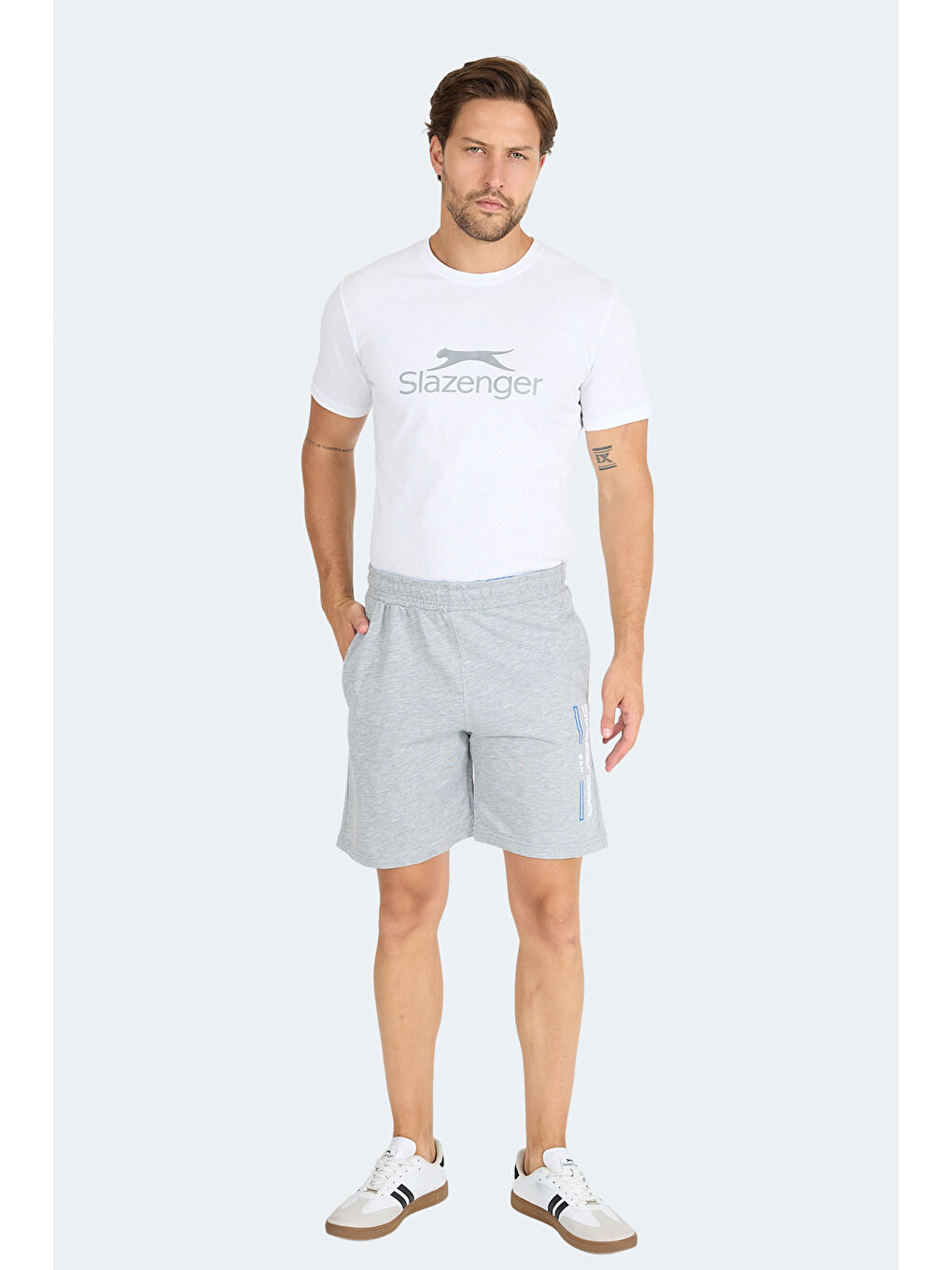 NEBO I Erkek Cepli Gri Şort-6