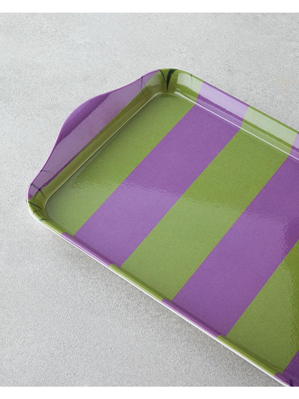 Boldband Melamin Tepsi 23x14 cm Yeşil-mor-2