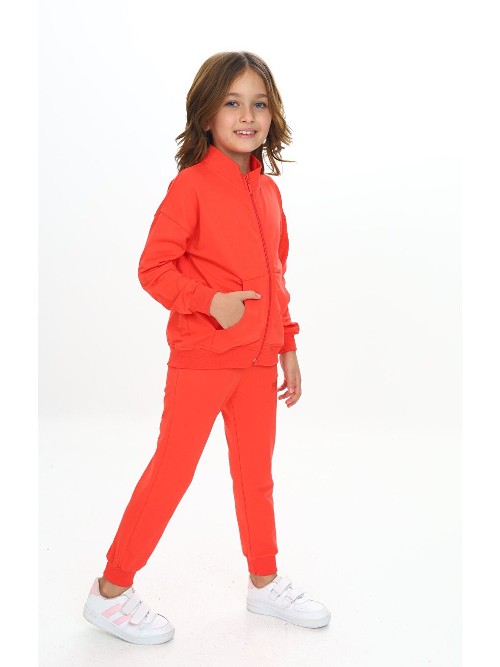 Kırmızı Kız Çocuk Eşofman Takım-3