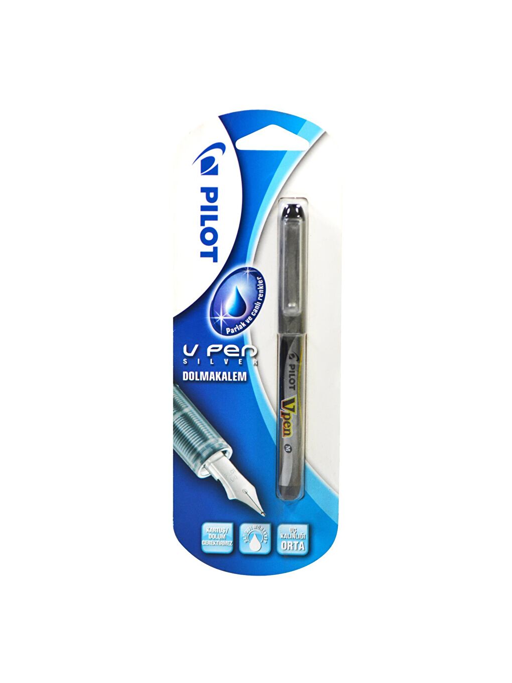V-Pen Silver Kullan At Dolma Kalem M Uç Siyah (40000069)