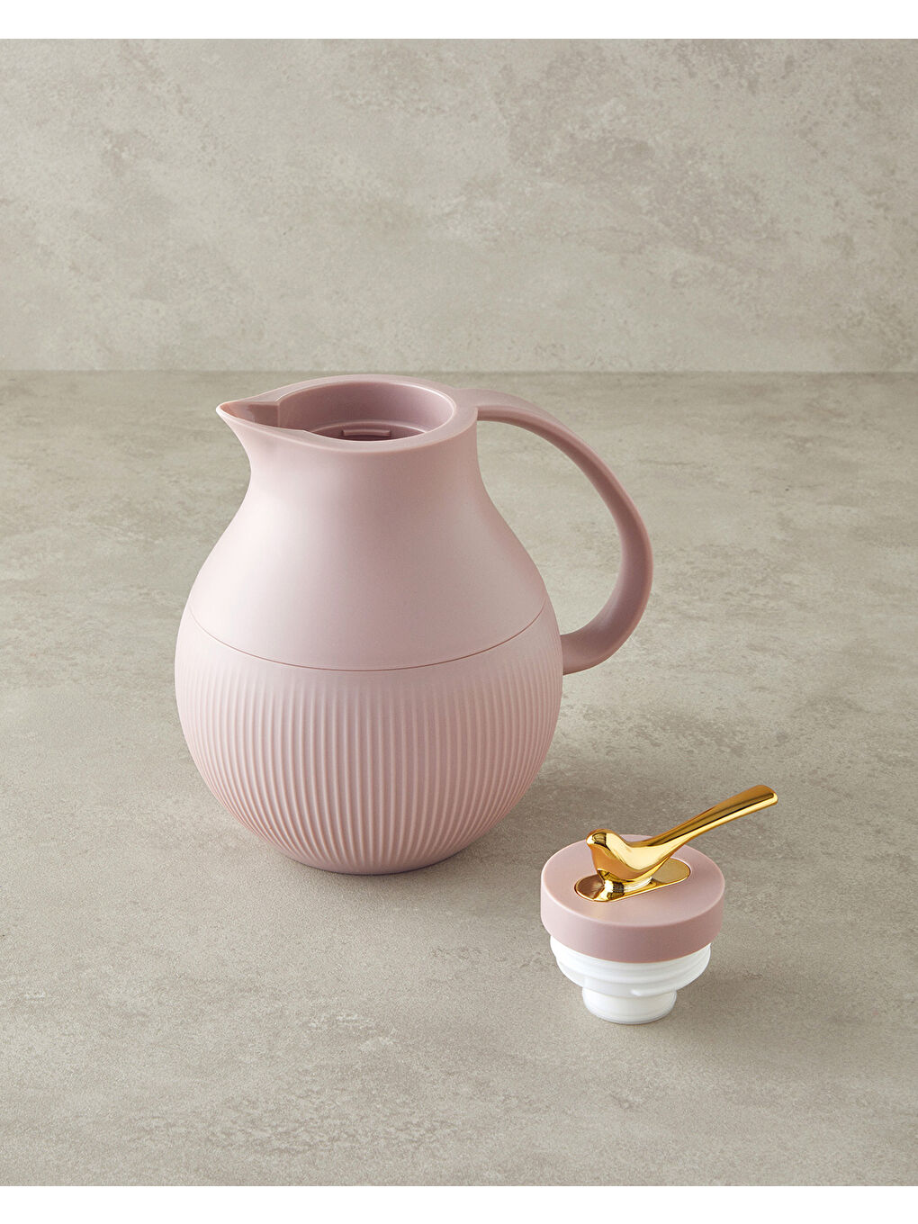 Good Mood Sparrow Cam Plastik Termos 0,95 L Pembe-1