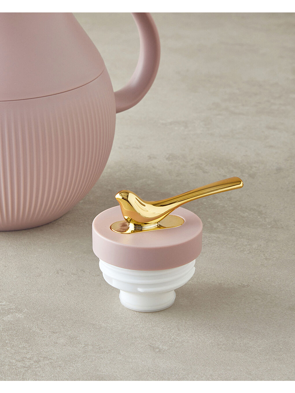 Good Mood Sparrow Cam Plastik Termos 0,95 L Pembe-2