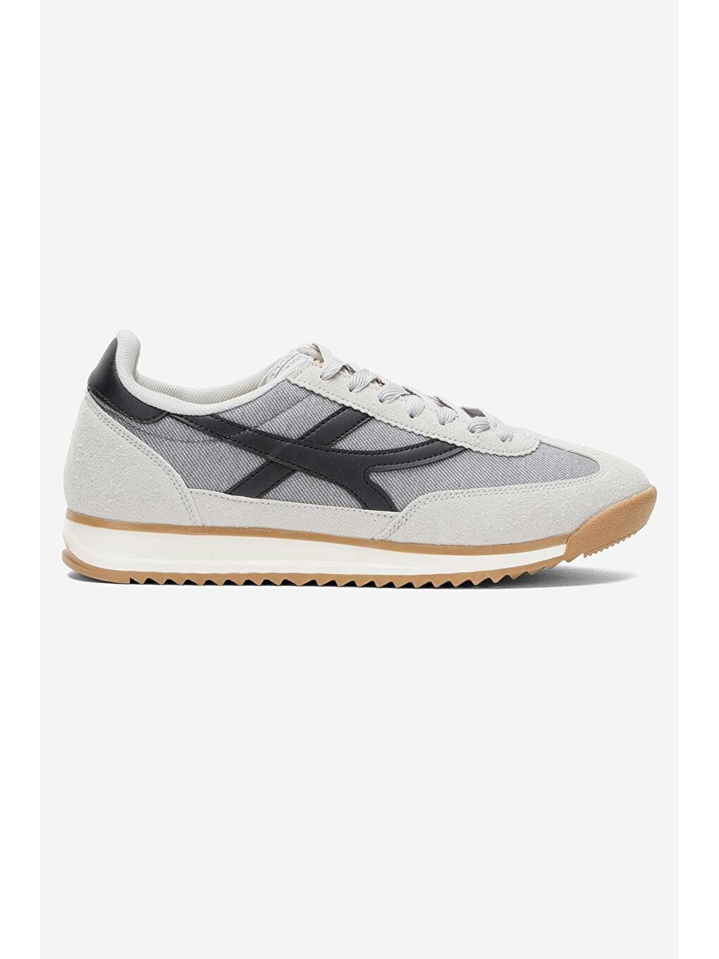 Gri Erkek Keten Günlük Spor Ayakkabı-4