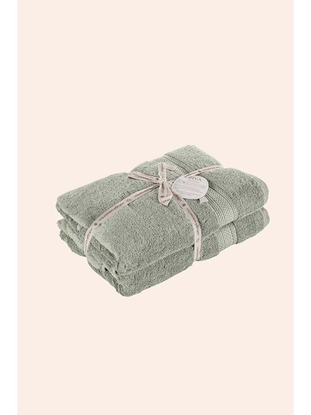 Yeşil Mısır %100 Mısır Pamuğu Havlu 2/70x140 Cm Warm Sage-2