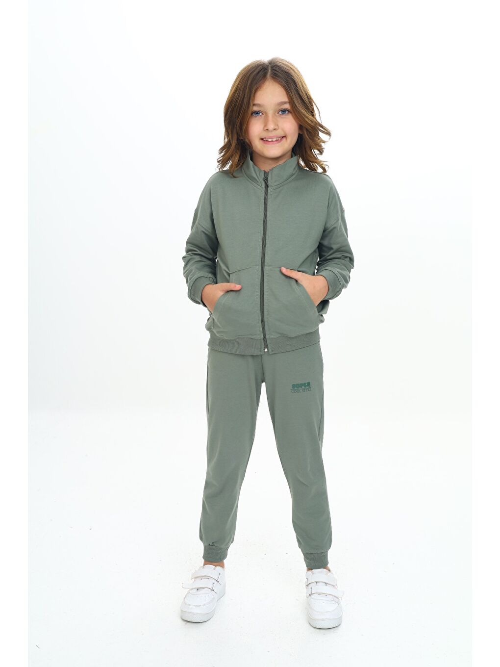 Yeşil Kız Çocuk Eşofman Takım-2