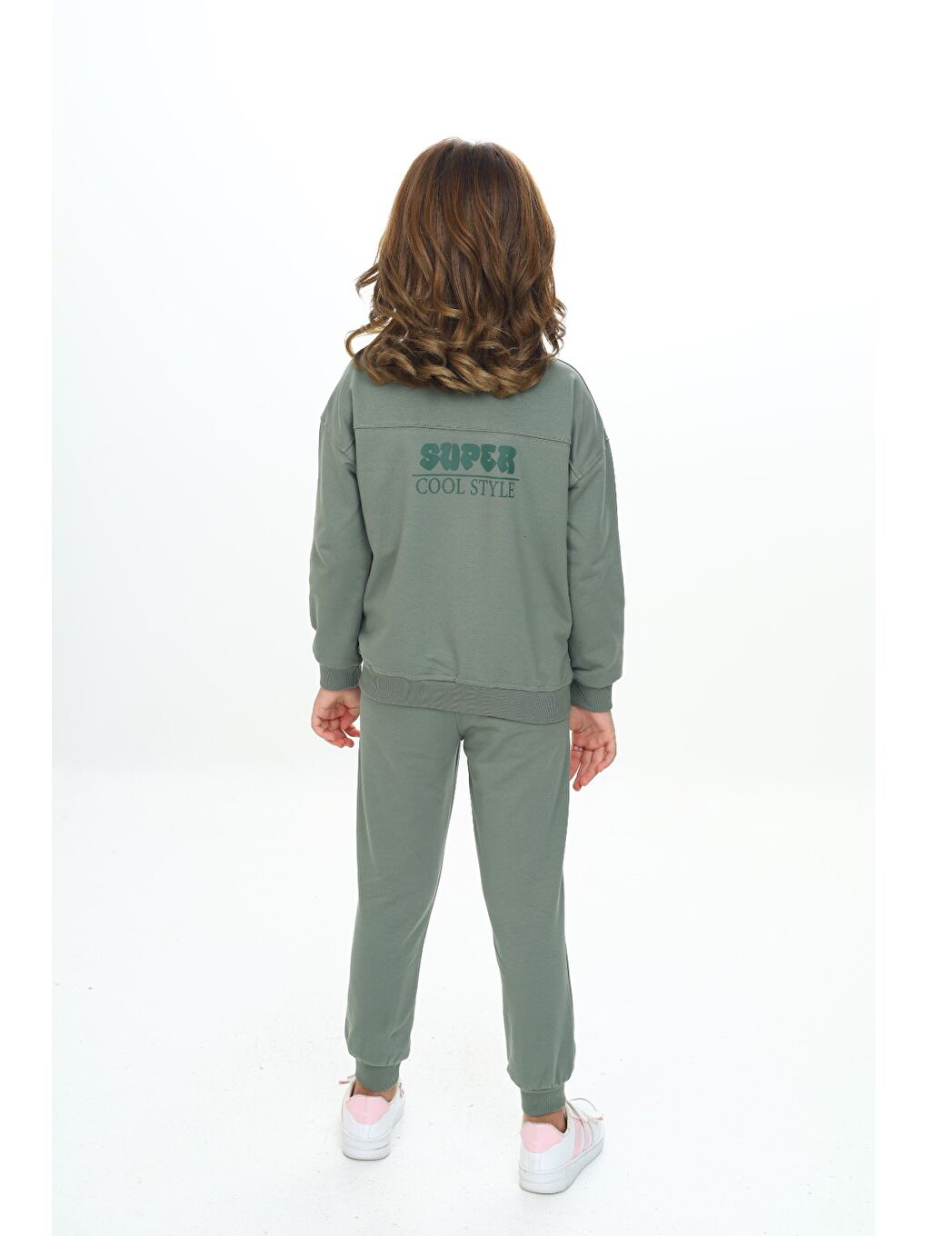 Yeşil Kız Çocuk Eşofman Takım-5