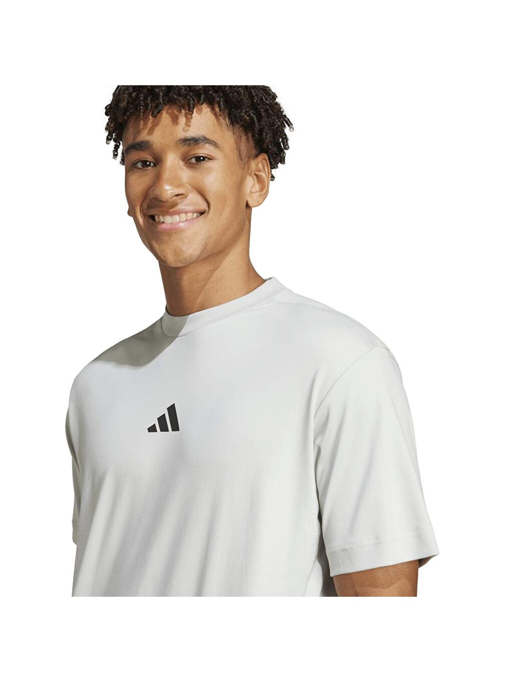 Ce Upf Erkek Gri Yuvarlak Yaka Tişört-2