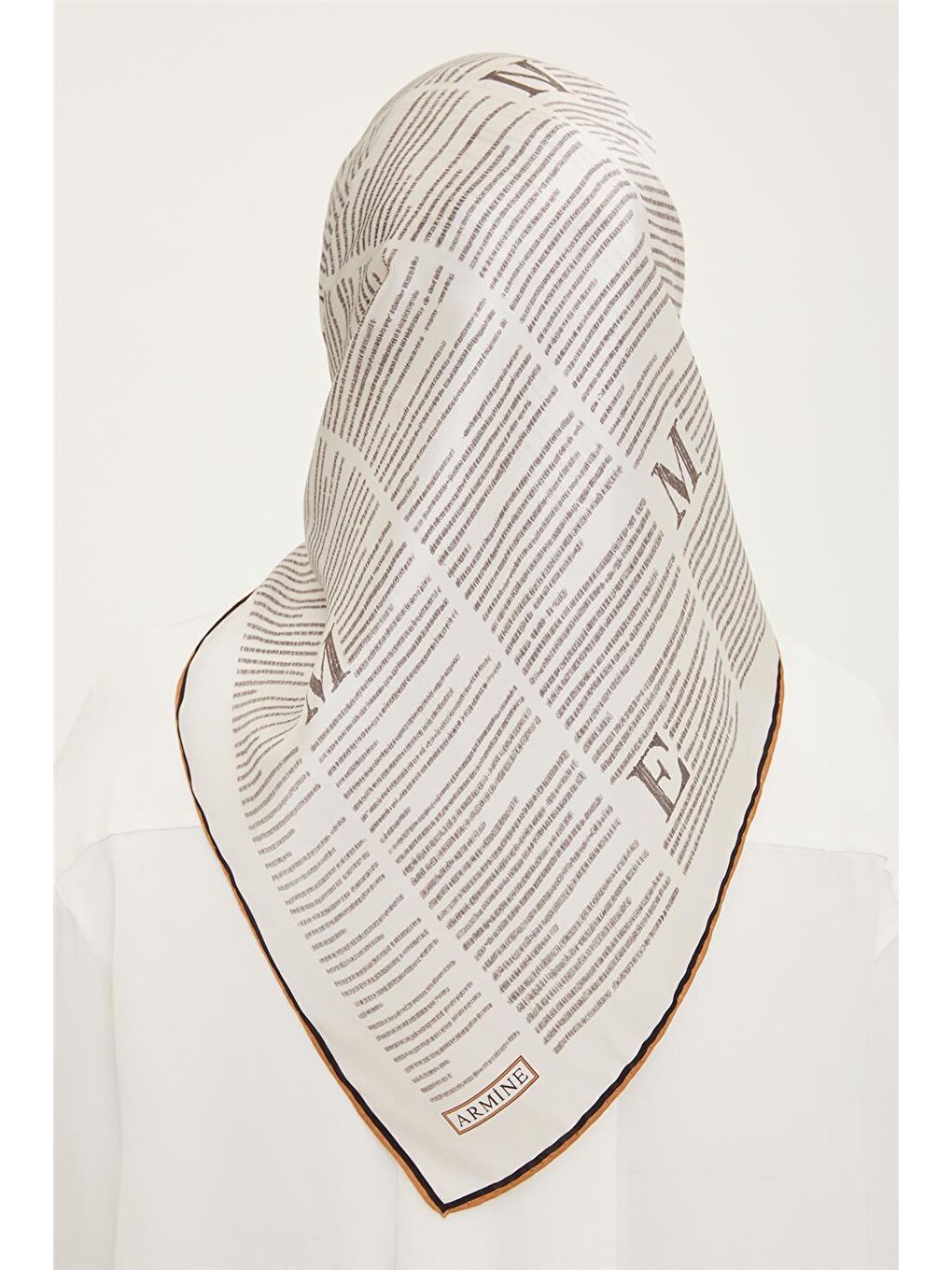 Beyaz Twill İpek Eşarp 23Ya8942 3-3