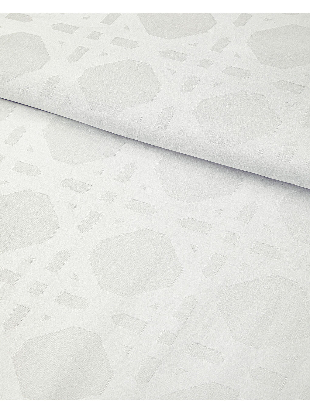 Verona Jakarlı Pamuk Saten Super King Nevresim Takımı 260x220 cm Kırık Beyaz-2