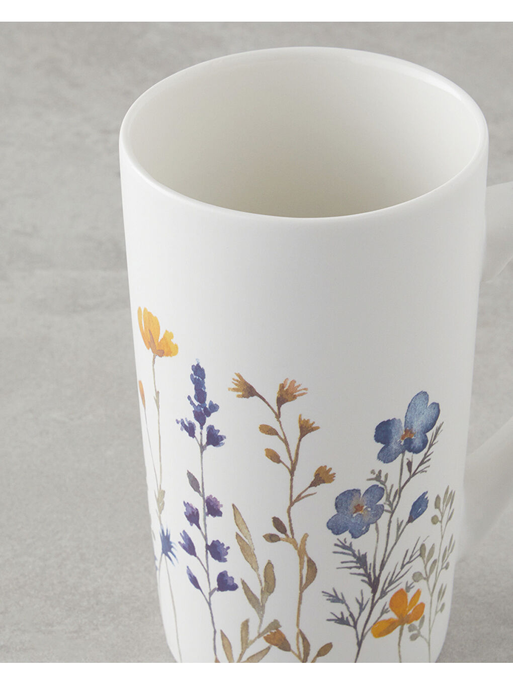 Beyaz Gardenia Elegance New Bone China Kupa 500 ml Renkli-2