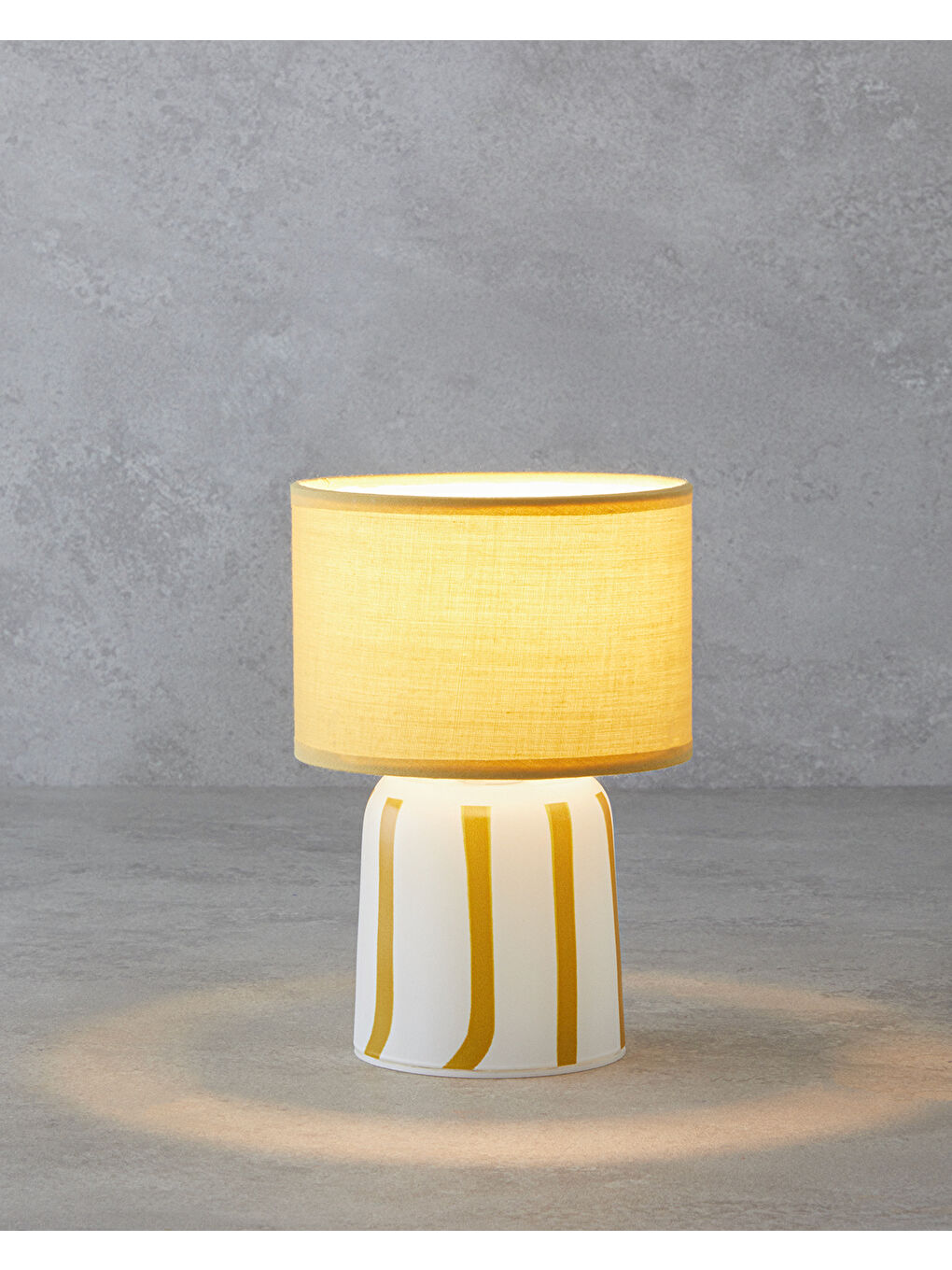 Stripes Dekoratif Aydınlatma 13x20 cm Sarı-1