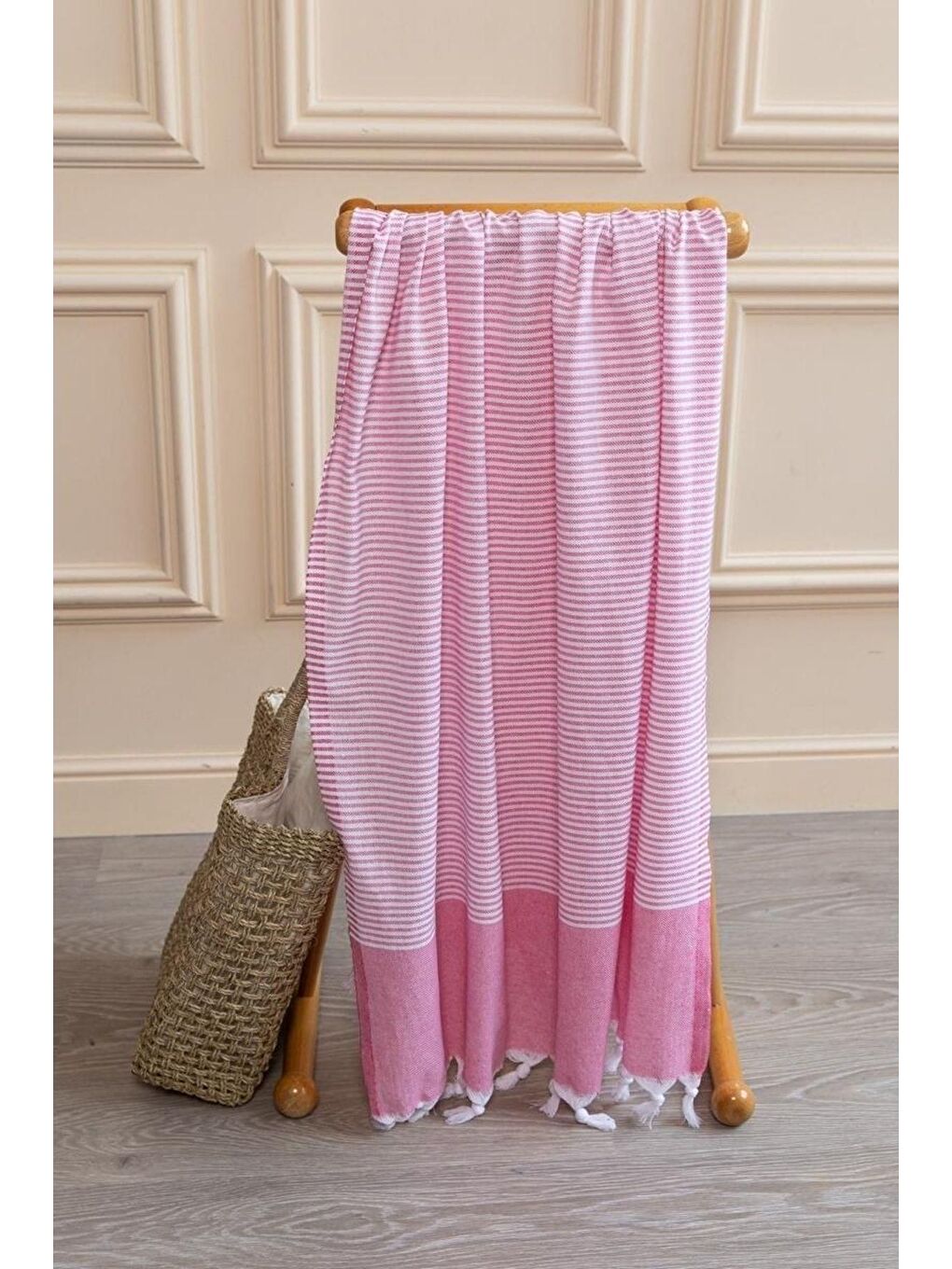 Pembe 2 Adet %100 Pamuk Peştemal Büşra PEMBE/90X180