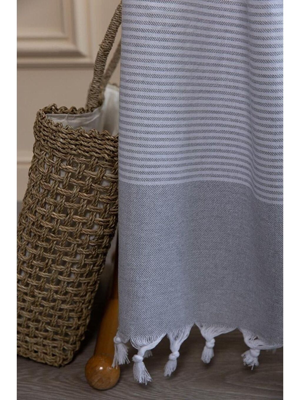 Gri 2 Adet %100 Pamuk Peştemal Büşra GRI/90X180-1