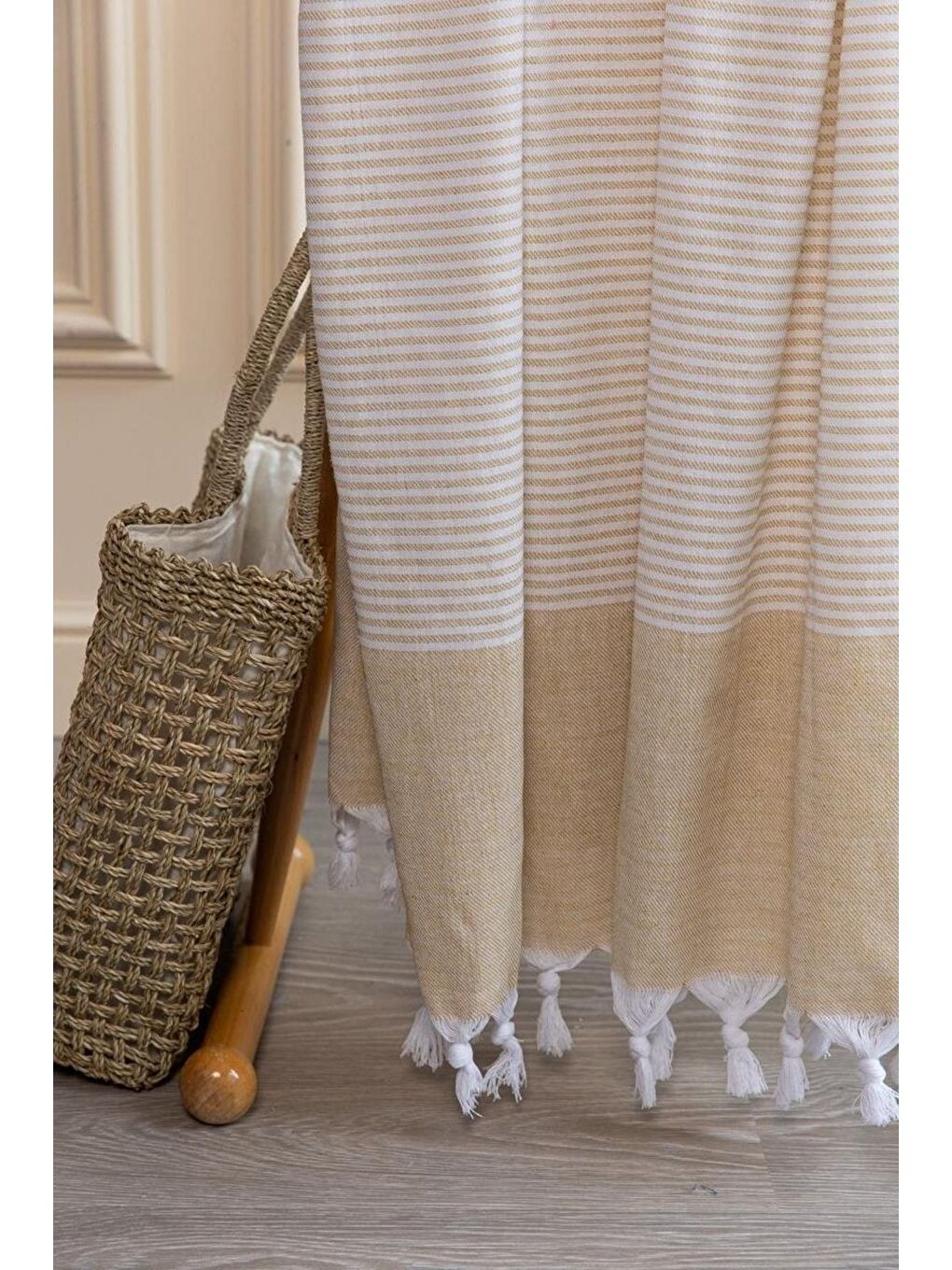 Pembe 2 Adet %100 Pamuk Peştemal Büşra SOMON/90X180-1